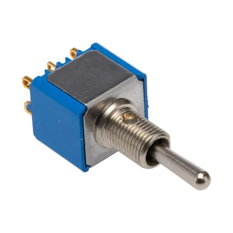APEM Panel Mount Toggle Switch 400mA, On-Off-On, DPST, Solder Lug Terminal, 24 V dc, 250 V ac 5647CDB