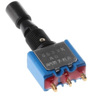APEM Toggle Switch Panel Mount On-Off-On SPDT Solder Lug Terminal 24 V dc 250 V ac 5639ADBGK3V
