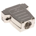 HARTING D-Sub Series Thermoplastic Right Angle D-Sub Backshell 15 Way Strain Relief 09670150435