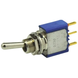 APEM Toggle Switch PCB Mount On-Off-On SPST PC Terminal 24 V dc 250 V ac 5239CDB