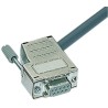 HARTING Thermoplastic Right Angle D-Sub Backshell 37 Way Strain Relief 09670370435
