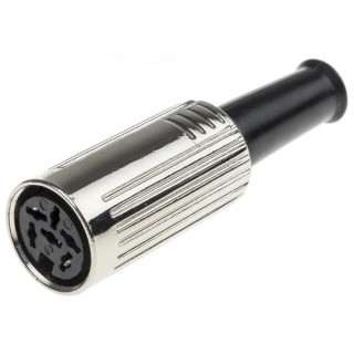 RS PRO 6 Pole Straight Standard DIN Socket DIN 45322 4A 60V AC Cable Female 692-5447