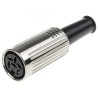 RS PRO 6 Pole Straight Standard DIN Socket DIN 45322 4A 60V AC Cable Female 692-5447