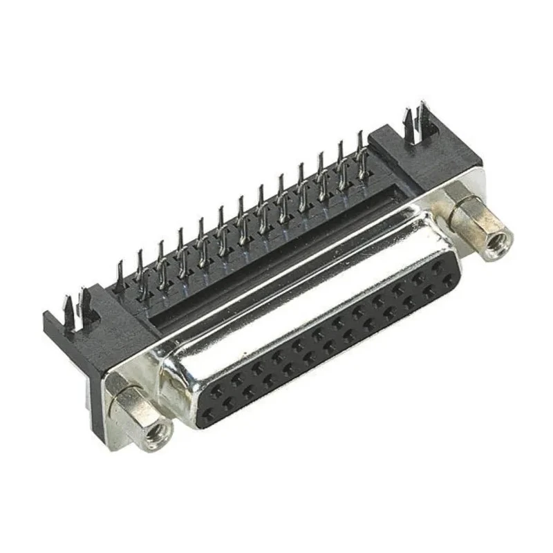 HARTING D-Sub 37 Way Right Angle Through Hole Connector 2.77 mm Pitch, Steel Housing, 4 to 40 UNC Threaded Insert 09684537612
