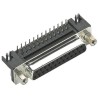 HARTING D-Sub 37 Way Right Angle Through Hole Connector 2.77 mm Pitch, Steel Housing, 4 to 40 UNC Threaded Insert 09684537612