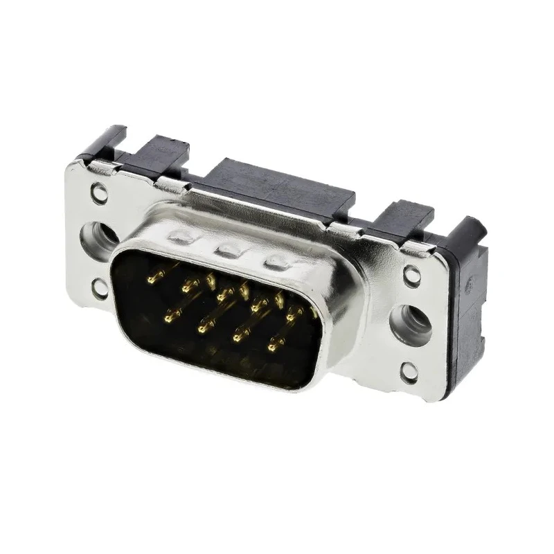 HARTING 9 Way Straight 2.74 mm Pitch Through Hole D-Sub Connector with 4 to 40 UNC Threaded Insert Male 09651616712
