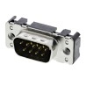 HARTING 9 Way Straight 2.74 mm Pitch Through Hole D-Sub Connector with 4 to 40 UNC Threaded Insert Male 09651616712