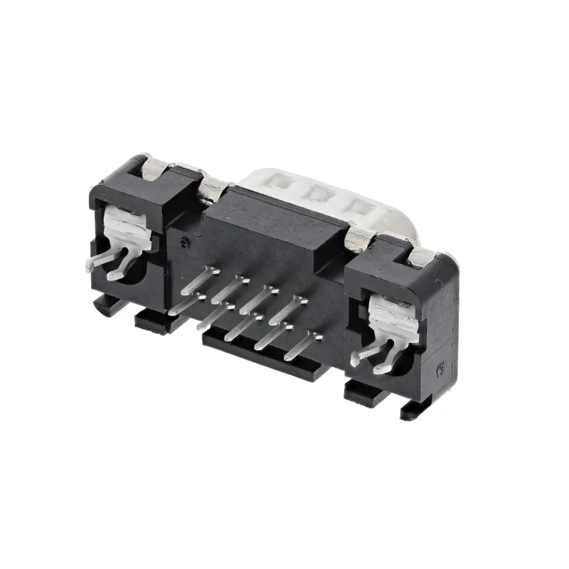 HARTING 9 Way Straight 2.74 mm Pitch Through Hole D-Sub Connector with 4 to 40 UNC Threaded Insert Male 09651616712