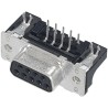 HARTING D-Sub 15 Way Right Angle 2.74 mm Pitch Through Hole D-Sub Connector with 4 to 40 UNC Threaded Insert 09662526616