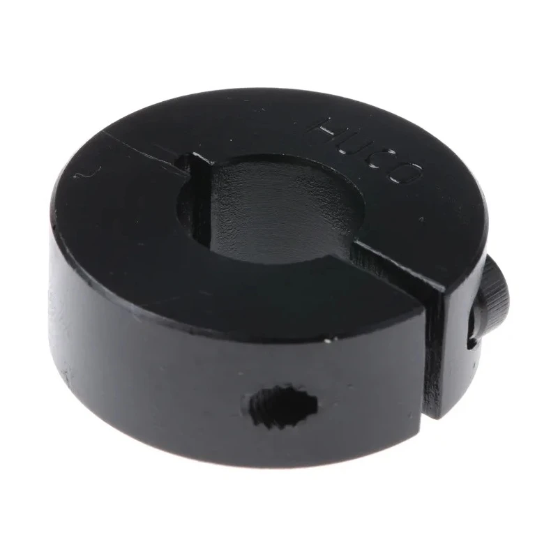 Huco Shaft Collar One Piece Clamp Screw Steel Black Oxide Finish Bore Diameter 10mm OD 24mm Width 9mm 046101010