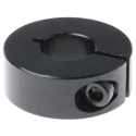Huco Shaft Collar One Piece Clamp Screw Steel Black Oxide Finish Bore Diameter 10mm OD 24mm Width 9mm 046101010