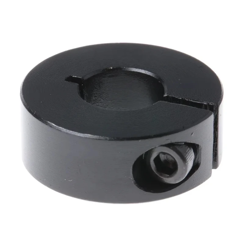 Huco Shaft Collar One Piece Clamp Screw Steel Black Oxide Finish Bore Diameter 10mm OD 24mm Width 9mm 046101010