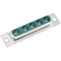 HARTING D-Sub 5 Way Straight Cable Connector Female 2A 1000V Steel Housing 09693000055