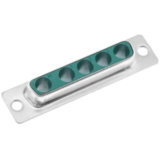 HARTING D-Sub 5 Way Straight Cable Connector Female 2A 1000V Steel Housing 09693000055