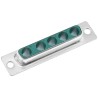 HARTING D-Sub 5 Way Straight Cable Connector Female 2A 1000V Steel Housing 09693000055