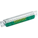 HARTING D-Sub 7 Way Straight Panel Mount D-Sub Connector Male/Female 09692117072