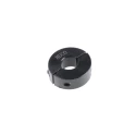 Huco Shaft Collar, Two Piece, Clamp Screw Fastening, Outside Diameter 24mm, Width 9mm, Steel, Black Oxide Finish 046201010