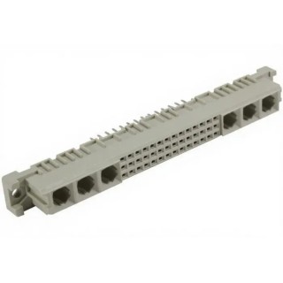 HARTING DIN 41612 48 Way 2.54 mm Pitch Type Through Hole Type C/2 Solder Class C2 3 Row Female Straight 09032426804