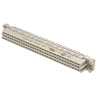 HARTING DIN 41612 Connector 96 Way 2.54 mm Pitch Through Hole Press-in Type C/2 Class C2 Female 3 Row 09032966850