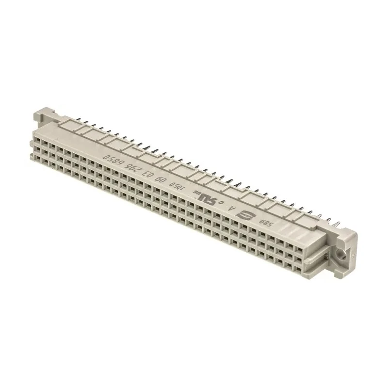 HARTING DIN 41612 Connector 96 Way 2.54 mm Pitch Through Hole Press-in Type C/2 Class C2 Female 3 Row 09032966850