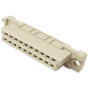 HARTING DIN 41612 20 Way 2.54 mm Pitch Type Through Hole 2 Row Female Straight Connector 09242206824