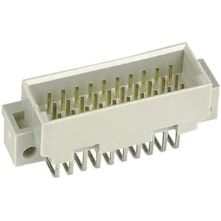 HARTING DIN 41612 30 Way 2.54 mm Pitch 3 Row Male Right Angle Through Hole Solder Class C2 Connector 09251306919