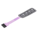 APEM 4 Key Illuminated Silver Membrane Keypad AC3559ILL