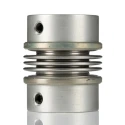 Huco Stainless Steel Bellows Flexible Coupler Aluminium Hub 49.7 mm Length 41 mm OD 48 mm Bore 530.41.4848