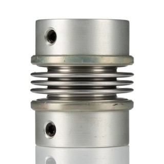 Huco Stainless Steel Bellows Flexible Coupler Aluminium Hub 49.7 mm Length 41 mm OD 48 mm Bore 530.41.4848