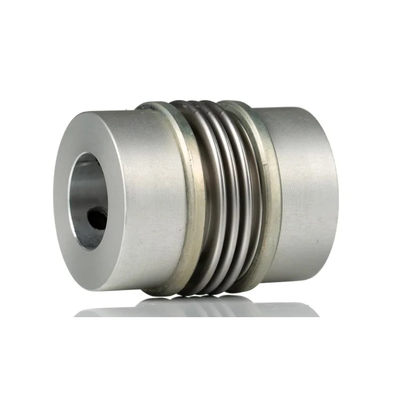 Huco Stainless Steel Bellows Flexible Coupler Aluminium Hub 49.7 mm Length 41 mm OD 48 mm Bore 530.41.4848