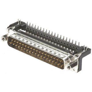 HARTING 37 Way Right Angle 2.76 mm Pitch Through Hole D-Sub Connector with 4 to 40 UNC Screw Lock Male 09654626813