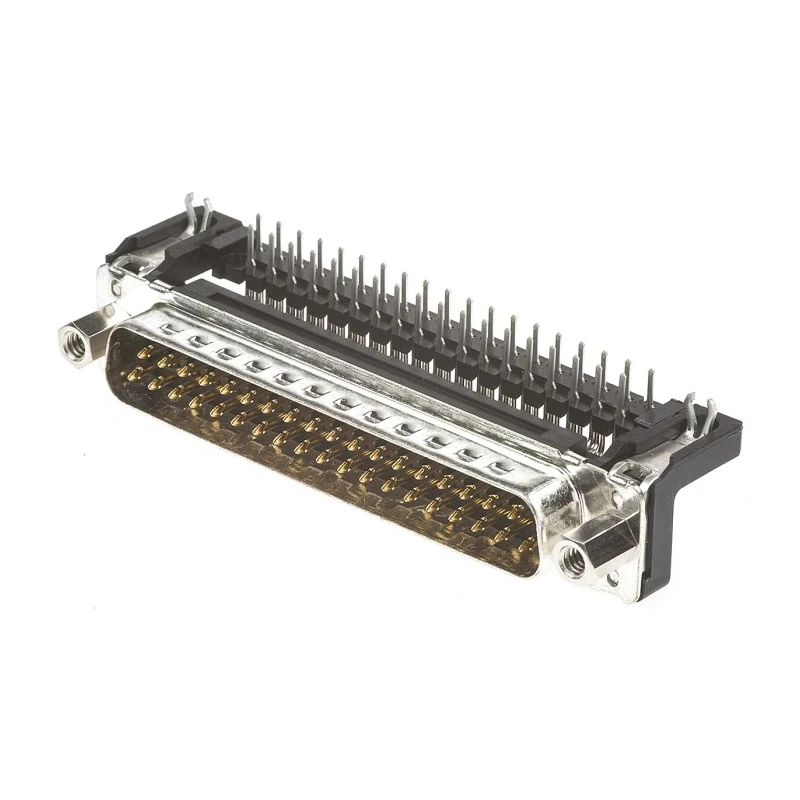 HARTING 37 Way Right Angle 2.76 mm Pitch Through Hole D-Sub Connector with 4 to 40 UNC Screw Lock Male 09654626813