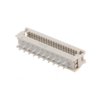 HARTING 20-Way Shrouded Male IDC Connector 2 Row Through Hole Mount 320V AC 1A SEK 18 09181209622