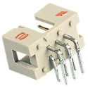 HARTING SEK 18 Series Right Angle Through Hole PCB Header 10 Contacts 2.54 mm Pitch 2 Row Shrouded 09185106323