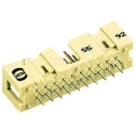 HARTING SEK 18 Series Straight Through Hole 6 Contact 2.54 mm Pitch 2 Row Shrouded PCB Header 09185066324