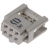 HARTING 6-Way 2-Row Female IDC Connector for Cable 2.54mm Pitch SEK 18 Series 09185067813
