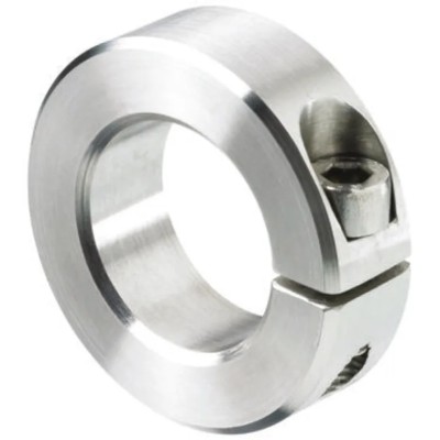 Huco Stainless Steel One Piece Clamp Screw Shaft Collar Bore Diameter 50 mm Outside Diameter 78 mm Width 19 mm 046102050