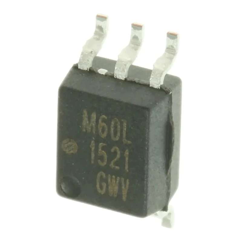 Broadcom DC Input Optocoupler, Surface Mount, 5-Pin SOIC Package, 1 Channel, 3750V AC Isolation, 20mA Max ACPL-M60L-000E