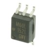 Broadcom DC Input Optocoupler, Surface Mount, 5-Pin SOIC Package, 1 Channel, 3750V AC Isolation, 20mA Max ACPL-M60L-000E