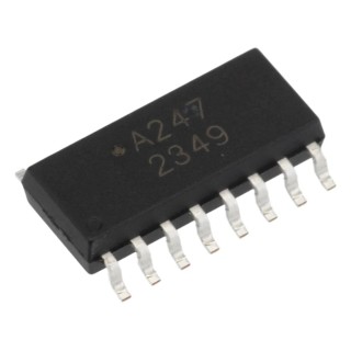 Broadcom DC Input 2-Channel Optocoupler, Surface Mount, 16-Pin SOIC ACPL-247-500E