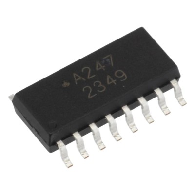 Broadcom DC Input 2-Channel Optocoupler, Surface Mount, 16-Pin SOIC ACPL-247-500E