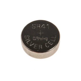 RS PRO Silver Oxide Button Battery 1.55 V 7.9 mm Diameter 3.6 mm Height 42 mAh Capacity Pack of 5 SR41