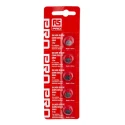 RS PRO Silver Oxide Button Battery 1.55 V 7.9 mm Diameter 3.6 mm Height 42 mAh Capacity Pack of 5 SR41