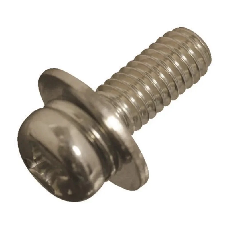 Yahata Neji Sems Screw with Plain Washer, 18 mm Length, Steel Material, Pan Head, Cross Drive, Thread Size M3 P-3 3MC 3X18
