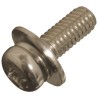 Yahata Neji 12 mm Plain Steel Pan Head Sems Screw with Plain Washer P-3 3MC 4X12