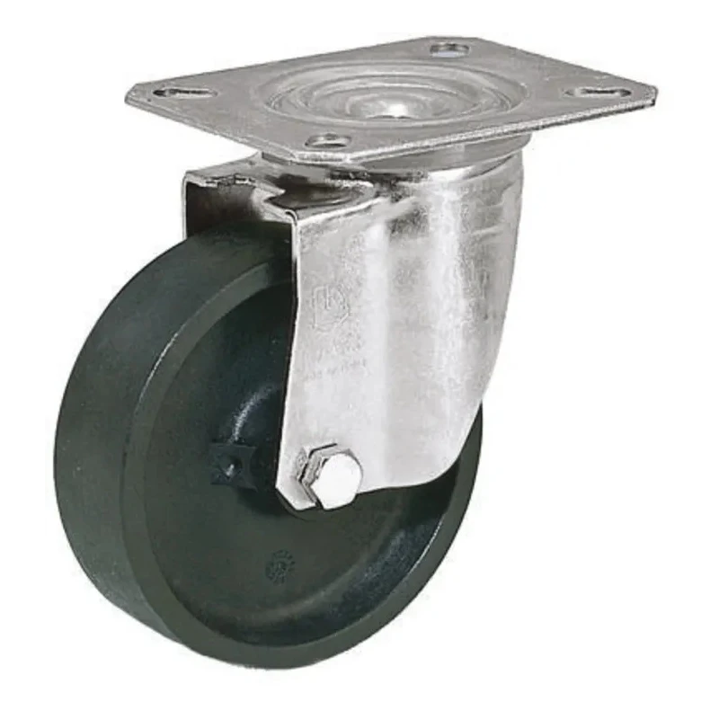LAG Swivel Castor, 120 kg Load Capacity, 80 mm Thermoplastic Wheel, Galvanised Steel Frame, Model 28702