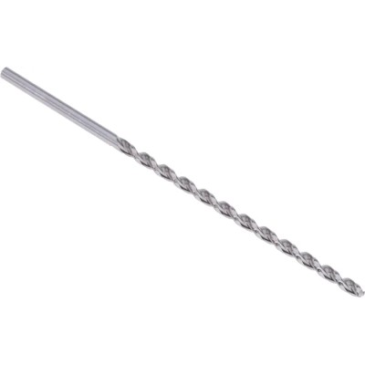 Dormer High Speed Cobalt Drill Bit, 3 mm Diameter, 100 mm Overall Length, Spiral Flute, Cylindrical Shank, Model A9403.0