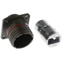 Amphenol Socapex USB Connector Straight Panel Mount Female 5V 5A USB Type A IP68 USBFTV22G