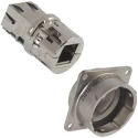 Amphenol Socapex RJF Series RJ45 Connector Female Panel Mount Cat5e Shielded Straight 1 Port 8 Way 