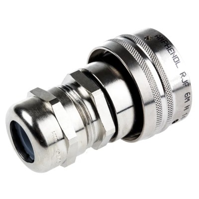 Amphenol Socapex RJF Series RJ45 Connector Male Cable Cat5e Shielded Straight 1 Port 8 Way RJ45